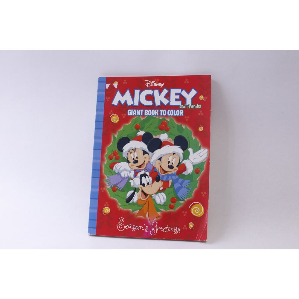 Disney Mickey And Friends, Season Greetings, Unused Giant Book To Color